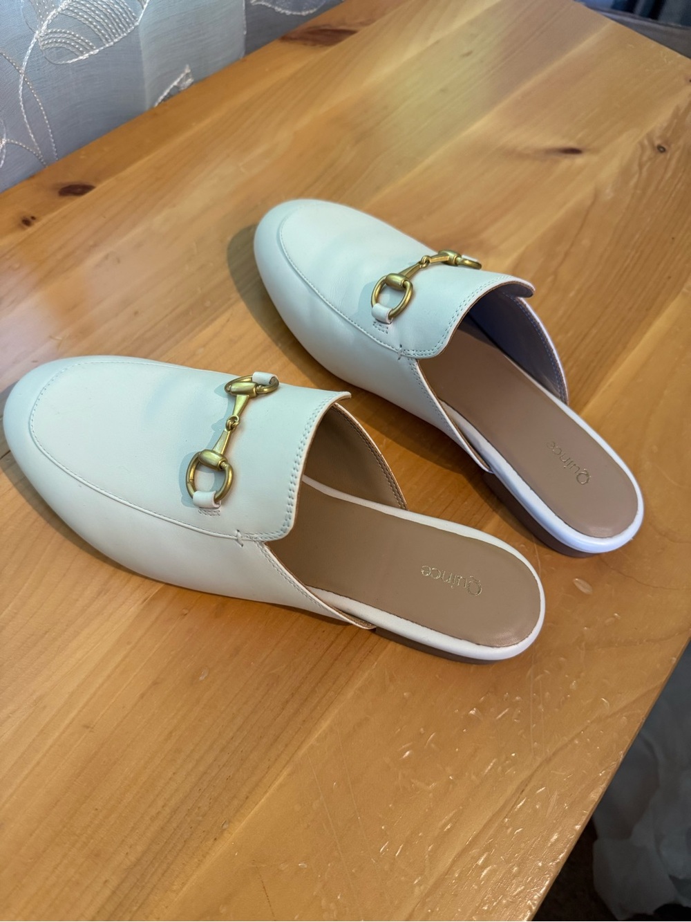 Quince Italian Leather Horsebit Loafer Mules